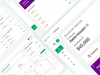 Modern Fintech Dashboard Web UI – SpendeePlus Expense & Income ui for finance