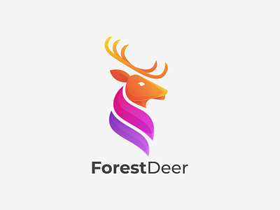 Forest Deer app branding design forest deer graphic design icon illustration logo ui ux vector