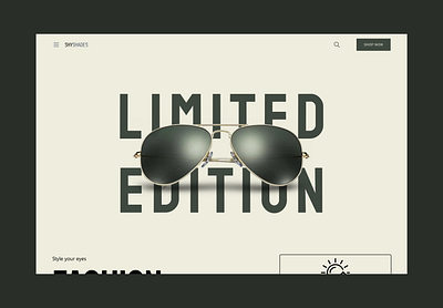 Shy Shades landing page animation branding graphic design illustration interface landing page motion graphics ui website