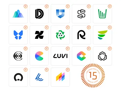18 Logos Selected for LogoLounge Book 15 awards branding colorful logos creative logos geometric geometric logos gradient logo graphic design logo logo collection logo design logolounge logotype mark mimimal logos minimalist logo modern logo professional