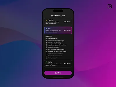 Pricing Plan Concept for SAAS app app design dsf landing page minimalism mobile design pay payment plan plans price pricing pricing cards pricing page pricing plan pricing table pricing ui design subscription ui ui design