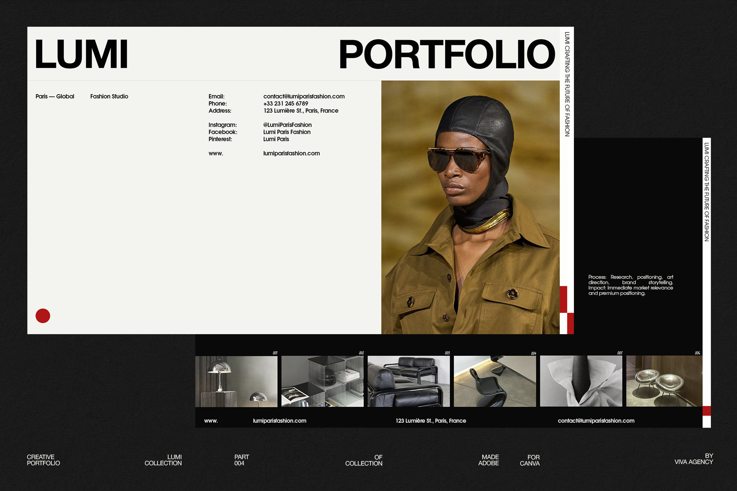 LUMI Portfolio — Creative Agency & Studio Portfolio Template agency portfolio branding creative studio portfolio graphic design portfolio portfolio template