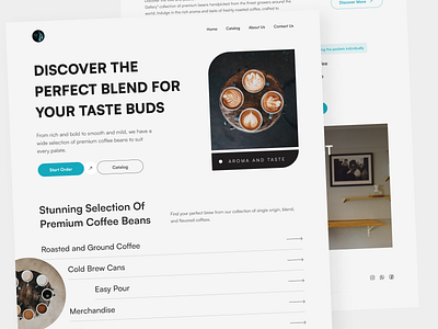 Tokai - Landing Page Coffee cafe clean coffee company company profile design landing page landingpage ui ux web design website