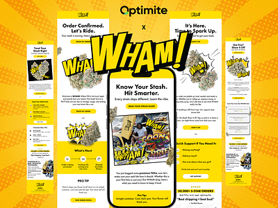 Punchy Email Designs for a Loud Brand email design email marketing email marketing design email template email template design emails figma graphic design klaviyo responsive design ui