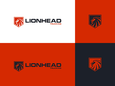 LionHead Trucking logo Design abstract lion logo branding lion ai lion head logo lion head trucking logo lion logo lion mark lion shield logo lion transport logo modern lion logo transport logo trucking logo