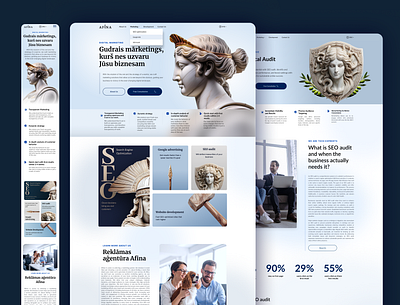 Marketing Website Design banner blue design graphic design ui website