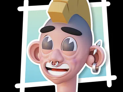 Punk 01 - MagicaCSG 3d 3dmodel 3dmodeling character illustration magcacsg stylized