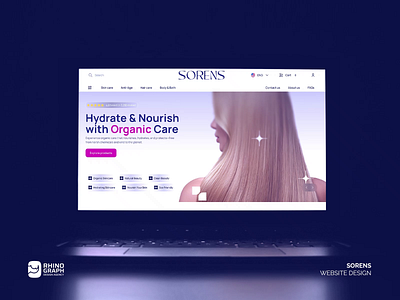 Sorens Website design animation app design beauty cosmetic design ecommerce makeup motion motion graphics perfume showcase skincare ui ui animation ui design uiux user interface ux web design website