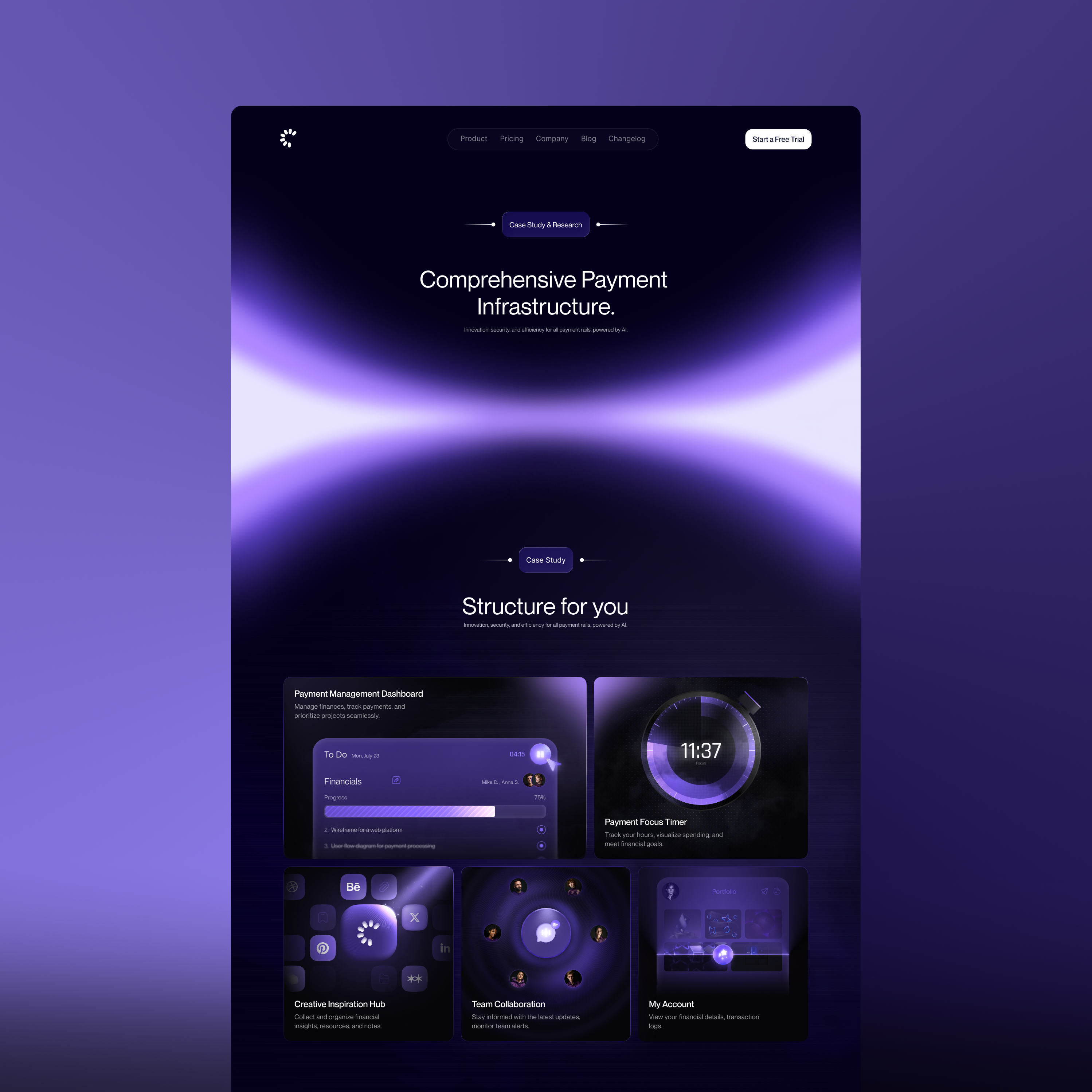 Payment Infrastructure Website UI - Made in Framer 3d animation branding finance framer graphic design logo motion graphics ui web design website