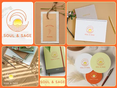 Soul & Sage – Mindfulness Logo & Stationery Branding brandidentity branding creative journal design design dharmishtha graphic design illustration logo logodesign