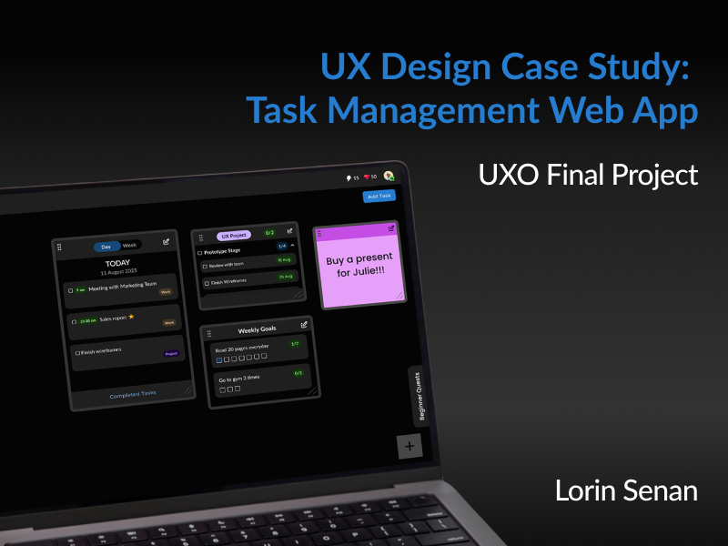 UX Design Case Study - Task Management Web App Concept case study desktop ui task management app ui ux ux design uxui design