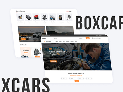 BoxCars – Modern Auto Store UI animation branding design graphic design illustration logo motion graphics ui ux vector