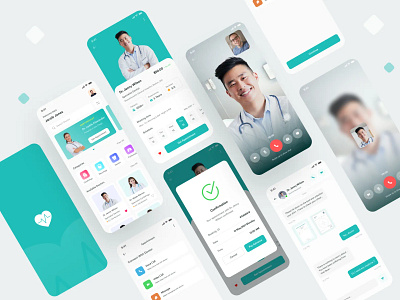 medical mobile app 3d animation branding graphic design logo motion graphics ui