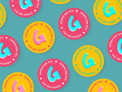 Gatkooo kids toys artwork branding design design brand digital art graphic design identity kids logo logo design stickers toys