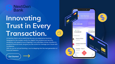 NextGen Bank Design branding figma graphic design ui uiux design ux website