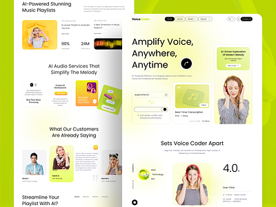 AI Music Generator Website Design ai ai generator ai music ai music design ai music system clean design interior design minimal design modern design music design music gpt music player playlist product design saas song ui ux web design website design