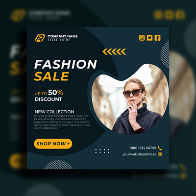 Fashion Social media poster design app branding design eid mubarok fashion graphic design illustration logo social media ui ux vector