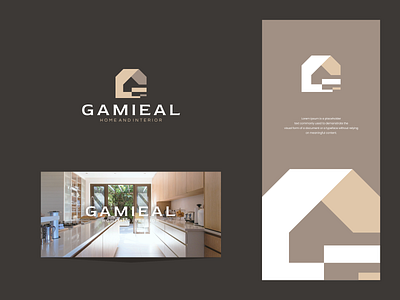 Gamieal branding character decoration design exterior graphic design home house icon illustration interior logo symbol vector