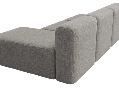 3d Modeling- Modular Sofa 3 Seater without Armrest 3d product modeling 3d product render 3d rendering 3d sofa rendering cgtech rendering concept to render marketing visualization modeling and rendering photorealistic rendering product visualization realistic product render