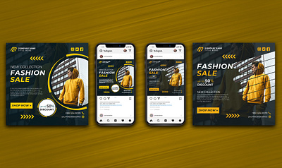 Fashion Social media poster designs app branding design eid mubarok fashion graphic design illustration logo social media ui ux vector