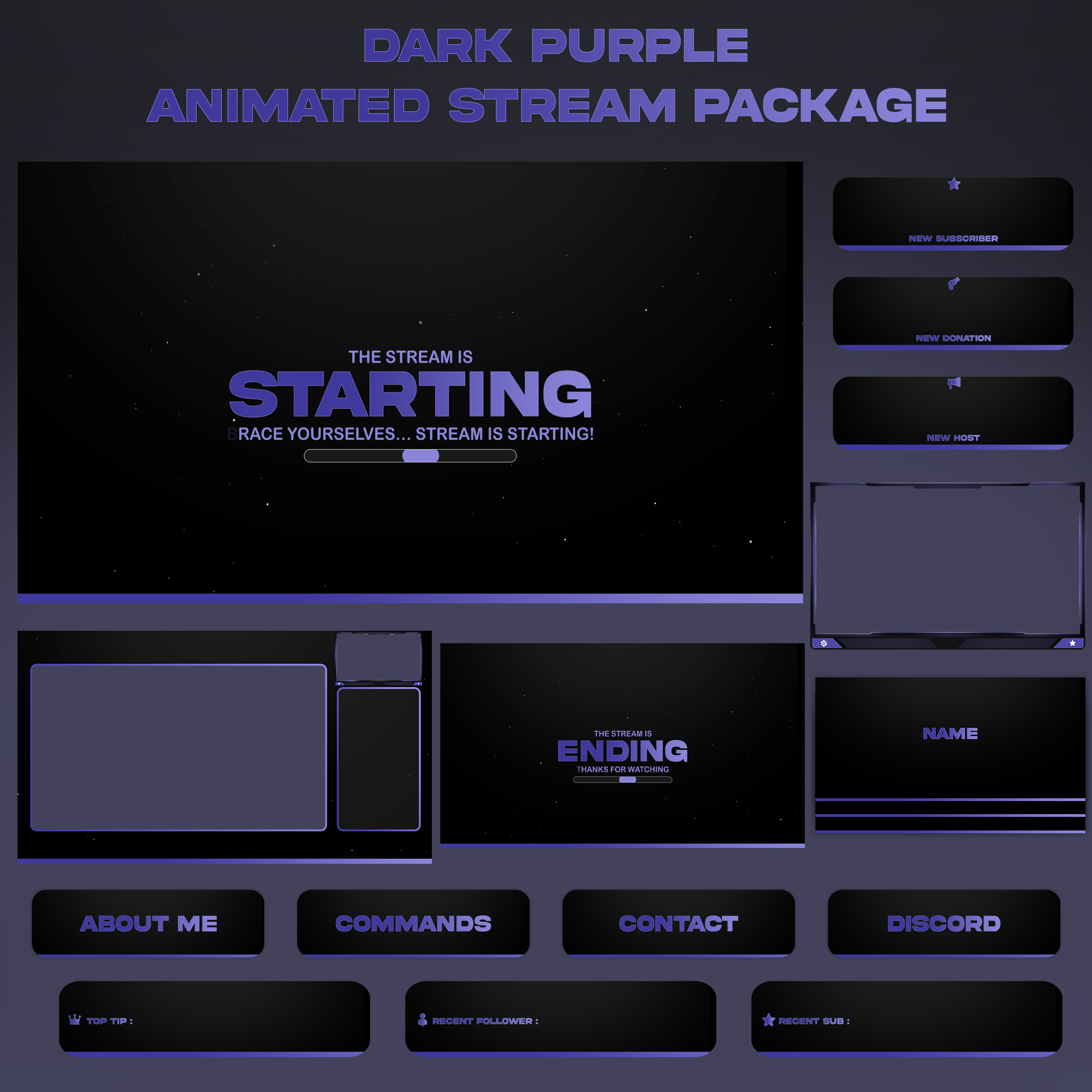 Example of Create Animated Full Stream Pack Overlay