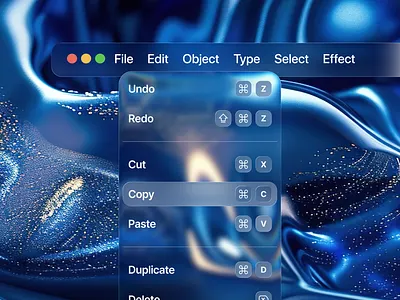Dropdown Menu Liquid Glass dropdown glass liquid ui ux