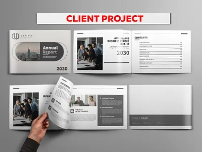 Annual Report Design flyer landscape brochure