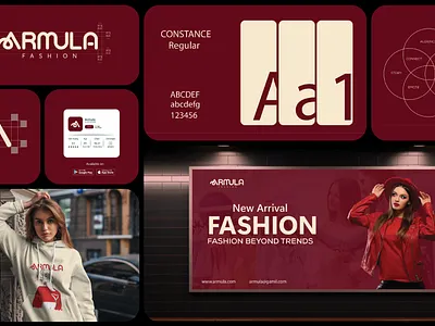Premium Fashion Logo Design & Branding For ARMULA Brand branding clothing brand identity elegant fashion design fashion fashion logo design graphic design logo design luxury fashion identity premium branding