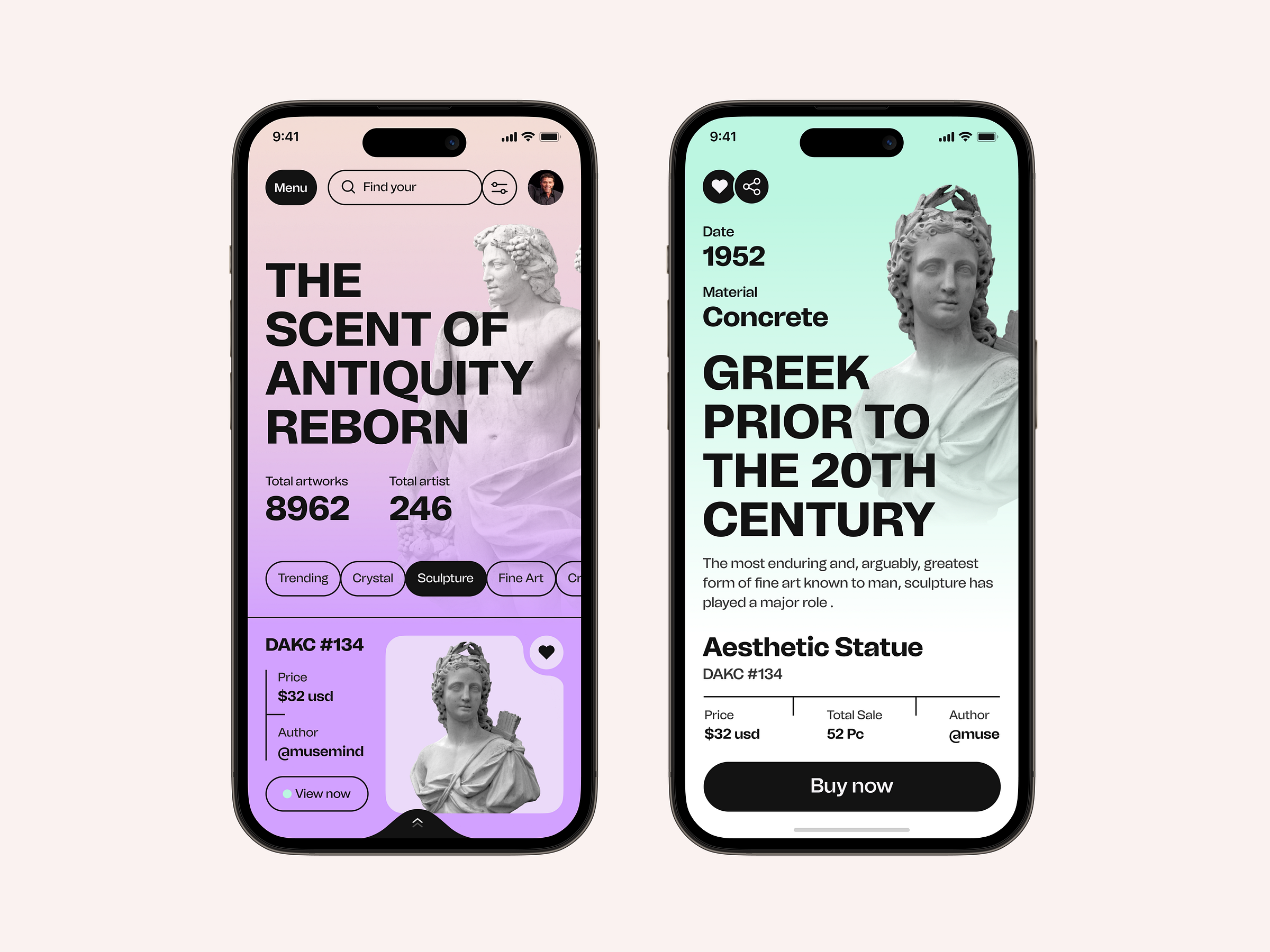 Exhibition App Art Gallery Application Museum App by Musemind Mobile for Musemind UI/UX