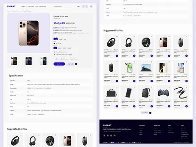 Retail Store Product Details Screen UI/UX branding ecommerce gadget online shop online shopping product design product details screen retail store ui ui design uiux uiux design visual design web design website