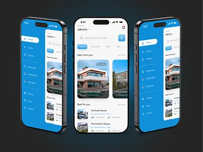 Real Estate App animation branding graphic design motion graphics ui