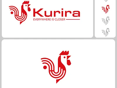 ROOSTER ABSTRACT bird logo geometric roostert icon message logo messageing rooster logo