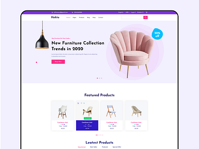 Furniture Store Website animation branding graphic design motion graphics ui