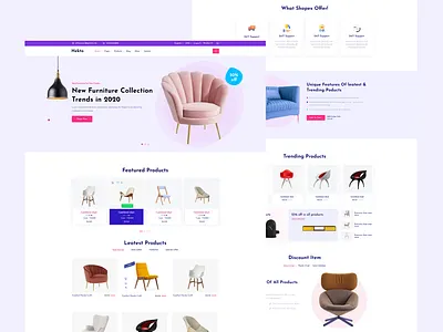 Furniture Store Website 3d branding graphic design logo motion graphics ui