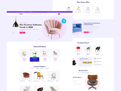 Furniture Store Website 3d branding graphic design logo motion graphics ui
