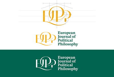 EJPP ligature monogram logo brand branding calligraphy character european graphic design hidden icon identity journal ligature logo logotype monogram negativespace philosophy type typography