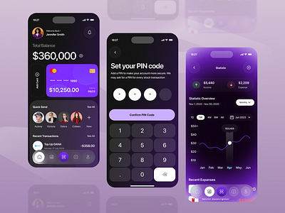 Finance mobile application ui design application banking blockchain clean ui crypto app cryptocurrency design digital wallet exchange finance finance ui fintech mobile app mobile ui modern ui payments ui ui designer ux wallet ui