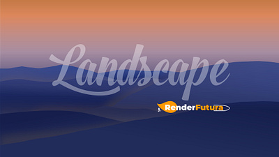 Simple Landscape design graphic design landscape