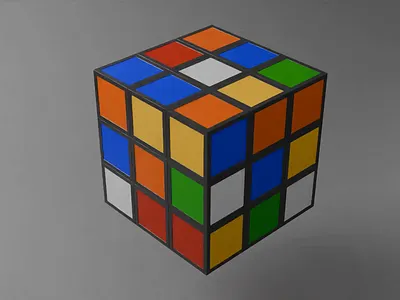 Rubik's Cube Animation 3d animation rubiks cube
