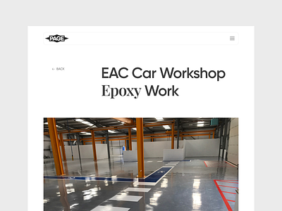 Page Flooring - Inner Project Page UI UX Design clean design floor flooring flooring services flooring website hardwood homepage landing page minimal design project page real estate design rental website saas saas landing page student living website ui website services