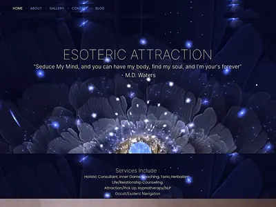 Website Example No E-Commerce (www.esotericattraction.com) artwork design e commerce photography website design