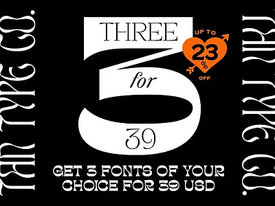 BUNDLE OF 3 Display Typeface Font bold branding bundle font display font font modern retro serif vintage