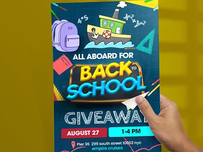 Back-to-school flyer design back to school back to school flyer boat club flyer brochure design creative flyer digital flyer flyer poster