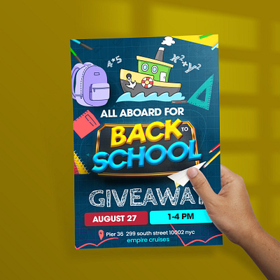 Back-to-school flyer design back to school back to school flyer boat club flyer brochure design creative flyer digital flyer flyer poster