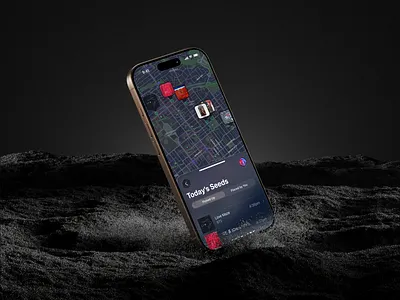 Dark Music Map App apple dark design figma illustration ios tahoe ui