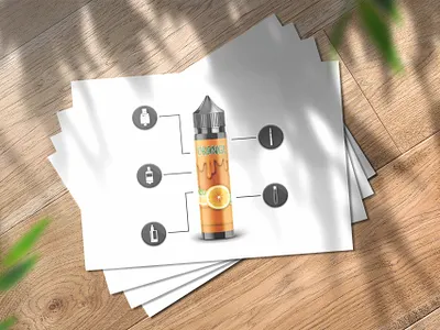 Orange Can Detail Infographic Poster infographicdesignposter