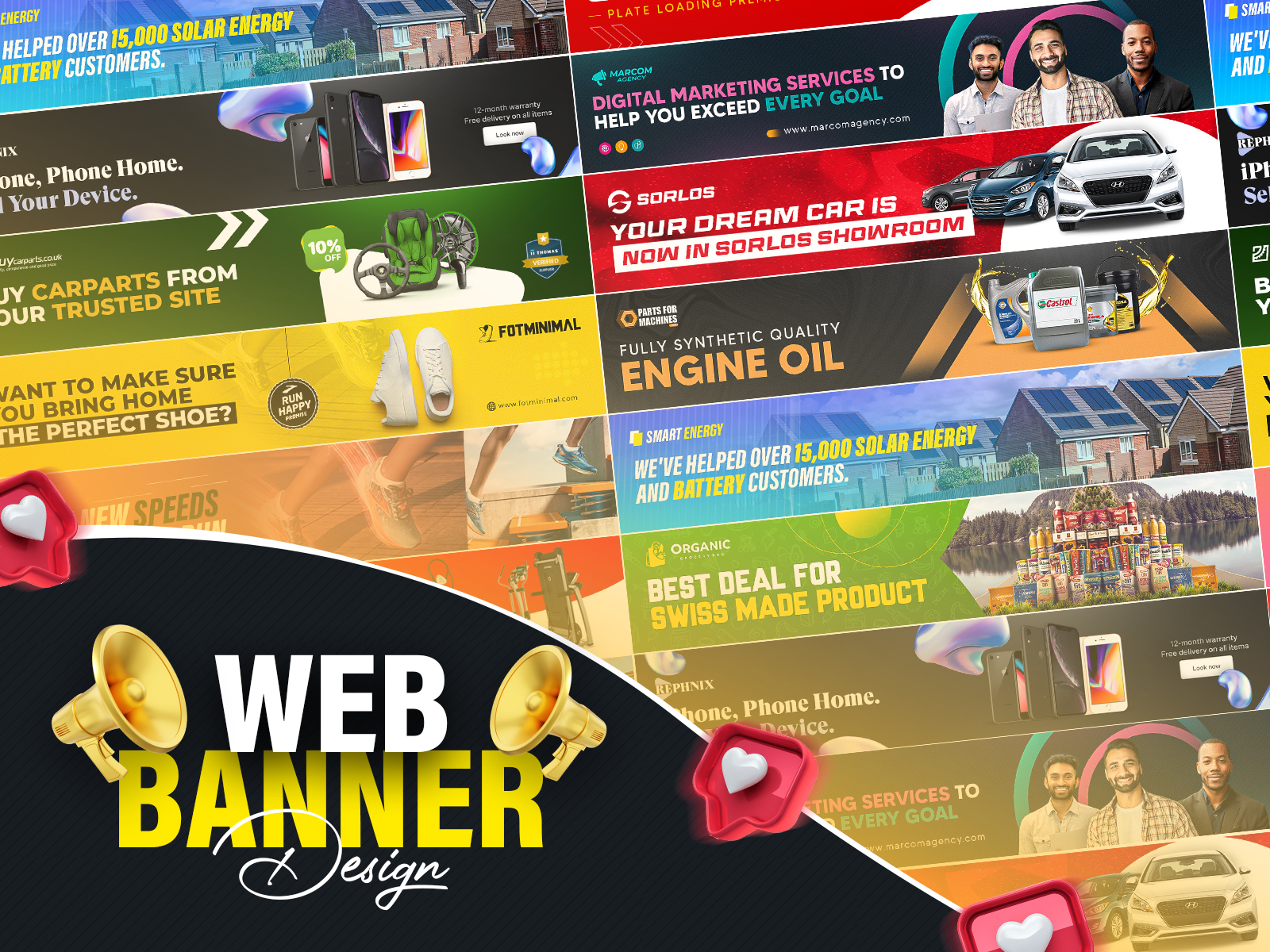 Web Banner | Web Header Design By Emamul Hossen On Dribbble