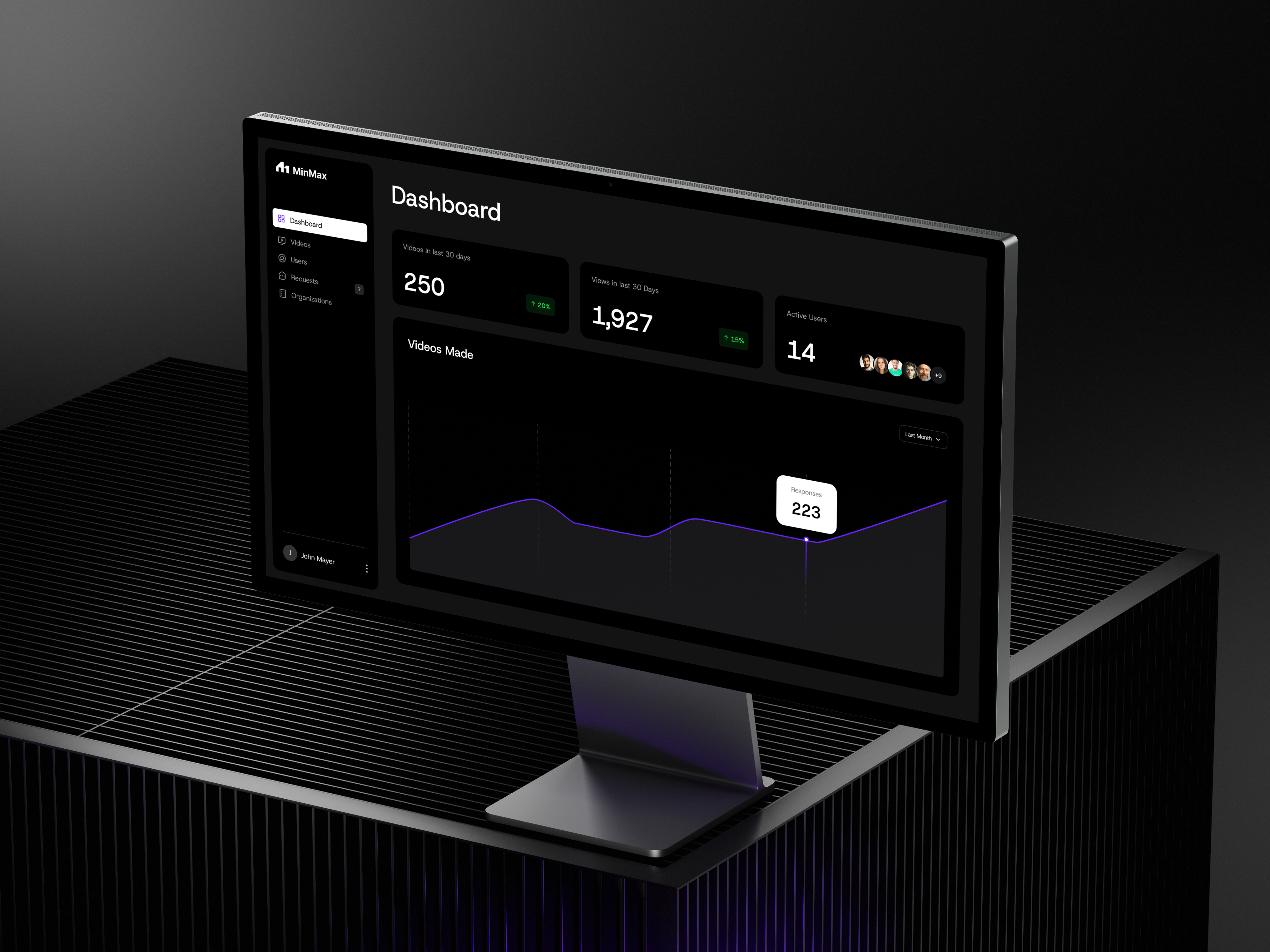 Minmax — Dashboard Animations animation app brand identity branding design graphic design logo motion graphics ui web design website