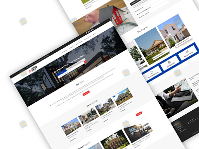 Responsive Landing page design for Real Estate Firm "Urban Nest" brand branding design firm homepage house landing page properties property real estate real estate agency ui ux web web design website design