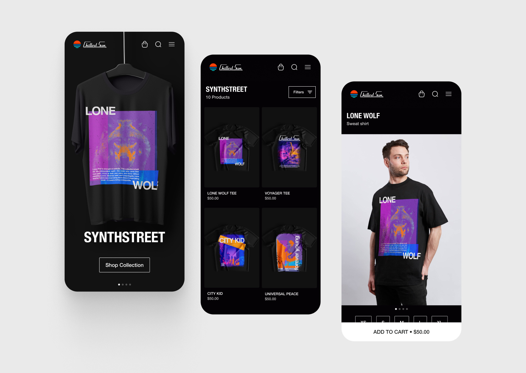 Chilled Sun Visual Exploration branding ui
